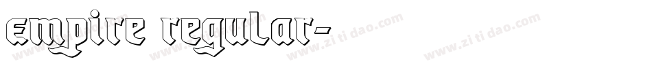 Empire Regular字体转换